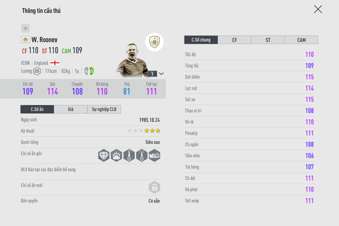 Review Wayne Rooney ICON